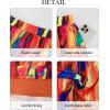 image:imageArolina Maxi Skirt for Women Summer Boho Elastic High Waist Pleated ALine Flowy Ruffle Swing Tiered Long Beach Skirt DressMulticolor Tie Dye