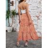 image:imageArolina Maxi Skirt for Women Summer Boho Elastic High Waist Pleated ALine Flowy Ruffle Swing Tiered Long Beach Skirt DressZ Style 01