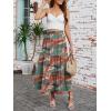 image:imageArolina Maxi Skirt for Women Summer Boho Elastic High Waist Pleated ALine Flowy Ruffle Swing Tiered Long Beach Skirt DressZ Style 03