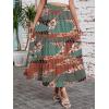 image:imageArolina Maxi Skirt for Women Summer Boho Elastic High Waist Pleated ALine Flowy Ruffle Swing Tiered Long Beach Skirt DressZ Style 03