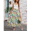 image:imageArolina Maxi Skirt for Women Summer Boho Elastic High Waist Pleated ALine Flowy Ruffle Swing Tiered Long Beach Skirt DressZ Style 04