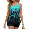 image:imageArolina Tankini Swimsuits for Women Tummy Control Two Piece Bathing Suits Flowy Swim Tops with Boy ShortsBlue Butterfly