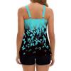 image:imageArolina Tankini Swimsuits for Women Tummy Control Two Piece Bathing Suits Flowy Swim Tops with Boy ShortsBlue Butterfly
