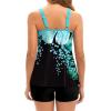 image:imageArolina Tankini Swimsuits for Women Tummy Control Two Piece Bathing Suits Flowy Swim Tops with Boy ShortsBlue Floral