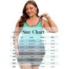 image:imageArolina Tankini Swimsuits for Women Tummy Control Two Piece Bathing Suits Flowy Swim Tops with Boy ShortsBluegreen Gradient