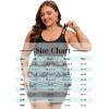 image:imageArolina Tankini Swimsuits for Women Tummy Control Two Piece Bathing Suits Flowy Swim Tops with Boy ShortsCashew Flower