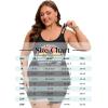 image:imageArolina Tankini Swimsuits for Women Tummy Control Two Piece Bathing Suits Flowy Swim Tops with Boy ShortsCoconut Trees