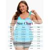 image:imageArolina Tankini Swimsuits for Women Tummy Control Two Piece Bathing Suits Flowy Swim Tops with Boy ShortsLake Green Rays