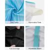 image:imageArolina Tankini Swimsuits for Women Tummy Control Two Piece Bathing Suits Flowy Swim Tops with Boy ShortsLake Green Rays
