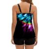 image:imageArolina Tankini Swimsuits for Women Tummy Control Two Piece Bathing Suits Flowy Swim Tops with Boy ShortsMulticolour