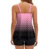 image:imageArolina Tankini Swimsuits for Women Tummy Control Two Piece Bathing Suits Flowy Swim Tops with Boy ShortsPink Gradient Dots