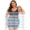 image:imageArolina Tankini Swimsuits for Women Tummy Control Two Piece Bathing Suits Flowy Swim Tops with Boy ShortsPurple Leopard Print