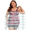 image:imageArolina Tankini Swimsuits for Women Tummy Control Two Piece Bathing Suits Flowy Swim Tops with Boy ShortsRed Leaves