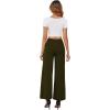 image:imageArolina Womens Stretchy Wide Leg Palazzo Lounge Pants with Pockets Casual Comfy High Waist Palazzo Pants for Women DressyArmy Green 01