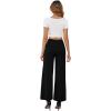 image:imageArolina Womens Stretchy Wide Leg Palazzo Lounge Pants with Pockets Casual Comfy High Waist Palazzo Pants for Women DressyBlack 01