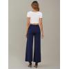 image:imageArolina Womens Stretchy Wide Leg Palazzo Lounge Pants with Pockets Casual Comfy High Waist Palazzo Pants for Women DressyBlue 01