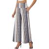 image:imageArolina Womens Stretchy Wide Leg Palazzo Lounge Pants with Pockets Casual Comfy High Waist Palazzo Pants for Women DressyColorful Diamond