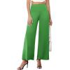 image:imageArolina Womens Stretchy Wide Leg Palazzo Lounge Pants with Pockets Casual Comfy High Waist Palazzo Pants for Women DressyDark Green