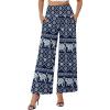 image:imageArolina Womens Stretchy Wide Leg Palazzo Lounge Pants with Pockets Casual Comfy High Waist Palazzo Pants for Women DressyElephant Blue