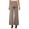 image:imageArolina Womens Stretchy Wide Leg Palazzo Lounge Pants with Pockets Casual Comfy High Waist Palazzo Pants for Women DressyLight Brown