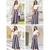 image:imageArolina Womens Stretchy Wide Leg Palazzo Lounge Pants with Pockets Casual Comfy High Waist Palazzo Pants for Women DressyPink Blue Florets