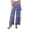 image:imageArolina Womens Stretchy Wide Leg Palazzo Lounge Pants with Pockets Casual Comfy High Waist Palazzo Pants for Women DressyPurple Flowers