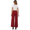 image:imageArolina Womens Stretchy Wide Leg Palazzo Lounge Pants with Pockets Casual Comfy High Waist Palazzo Pants for Women DressyRed 01