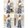 image:imageArolina Womens Stretchy Wide Leg Palazzo Lounge Pants with Pockets Casual Comfy High Waist Palazzo Pants for Women DressySmile Flower