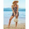 image:imageArolina Women One Piece Swim Dress Tummy Control Modest Swimsuit Swim Skirt Bathing SuitBlack Floral