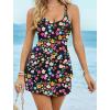 image:imageArolina Women One Piece Swim Dress Tummy Control Modest Swimsuit Swim Skirt Bathing SuitBlack Floral