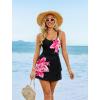 image:imageArolina Women One Piece Swim Dress Tummy Control Modest Swimsuit Swim Skirt Bathing SuitFloral Black