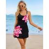 image:imageArolina Women One Piece Swim Dress Tummy Control Modest Swimsuit Swim Skirt Bathing SuitFloral Black