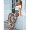 image:imageArolina Womens Stretchy Wide Leg Palazzo Lounge Pants Casual Comfy High Waist Palazzo PantsCalla Flower