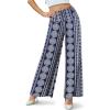 image:imageArolina Womens Stretchy Wide Leg Palazzo Lounge Pants Casual Comfy High Waist Palazzo PantsChakra Blue
