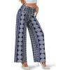 image:imageArolina Womens Stretchy Wide Leg Palazzo Lounge Pants Casual Comfy High Waist Palazzo PantsChakra Blue