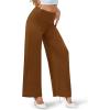 image:imageArolina Womens Stretchy Wide Leg Palazzo Lounge Pants Casual Comfy High Waist Palazzo PantsCoffeebrown