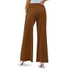 image:imageArolina Womens Stretchy Wide Leg Palazzo Lounge Pants Casual Comfy High Waist Palazzo PantsCoffeebrown