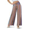 image:imageArolina Womens Stretchy Wide Leg Palazzo Lounge Pants Casual Comfy High Waist Palazzo PantsColorful Folk
