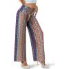 image:imageArolina Womens Stretchy Wide Leg Palazzo Lounge Pants Casual Comfy High Waist Palazzo PantsColorful Folk