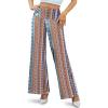 image:imageArolina Womens Stretchy Wide Leg Palazzo Lounge Pants Casual Comfy High Waist Palazzo PantsColorful Folk