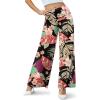 image:imageArolina Womens Stretchy Wide Leg Palazzo Lounge Pants Casual Comfy High Waist Palazzo PantsColorful Summer