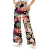 image:imageArolina Womens Stretchy Wide Leg Palazzo Lounge Pants Casual Comfy High Waist Palazzo PantsColorful Summer