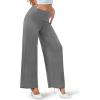 image:imageArolina Womens Stretchy Wide Leg Palazzo Lounge Pants Casual Comfy High Waist Palazzo PantsDarkgrey