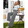 image:imageArolina Womens Stretchy Wide Leg Palazzo Lounge Pants Casual Comfy High Waist Palazzo PantsDarkgrey