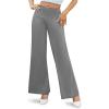 image:imageArolina Womens Stretchy Wide Leg Palazzo Lounge Pants Casual Comfy High Waist Palazzo PantsDarkgrey