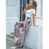 image:imageArolina Womens Stretchy Wide Leg Palazzo Lounge Pants Casual Comfy High Waist Palazzo PantsDiamond Flower