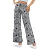 image:imageArolina Womens Stretchy Wide Leg Palazzo Lounge Pants Casual Comfy High Waist Palazzo PantsFloral 11