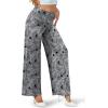 image:imageArolina Womens Stretchy Wide Leg Palazzo Lounge Pants Casual Comfy High Waist Palazzo PantsFloral 11
