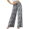 image:imageArolina Womens Stretchy Wide Leg Palazzo Lounge Pants Casual Comfy High Waist Palazzo PantsFloral 11
