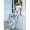image:imageArolina Womens Stretchy Wide Leg Palazzo Lounge Pants Casual Comfy High Waist Palazzo PantsFloral 13